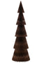 J-Line Kerstboom Vouwbaar Papier Bruin Large