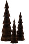 J-Line Kerstboom Vouwbaar Papier Bruin Large
