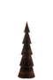 J-Line Kerstboom Vouwbaar Papier Bruin Medium