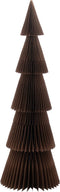 J-Line kerstboom Vouwbaar - papier - bruin - small