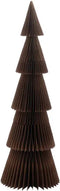 J-Line kerstboom Vouwbaar - papier - bruin - small