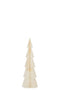J-Line Kerstboom Vouwbaar Papier Creme Wit Small