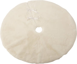 J-Line kerstboomrok Rond - polyester - wit