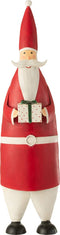J-Line kerstfiguur Kerstman - ijzer - wit/rood - large