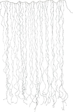 J-Line kerstverlichting Gordijn 1020Led 2x3M - kunststof - zilver - warm wit - LED lichtjes