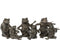 J-Line Kikker Muziek Zittend Poly Grijs Large Assortiment Van 3