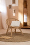J-Line kinderstoel Ellen Rond - jute - naturel