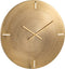 J-Line Klok Rond Metaal Mat Goud Large