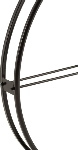 J-Line klok Rond - metaal - zwart - small - Ø 80 cm