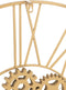 J-Line klok Rond Romeinse Cijfers Tandwielen - metaal - goud - Ø 80 cm