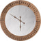 J-Line klok Spiegel - hout - naturel - large - Ø 119 cm