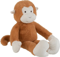 J-Line knuffel Aap - pluche - bruin - medium