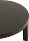 J-Line koffietafel Rond - hout - matte zwart