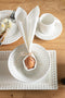 J-Line kom - keramiek - wit - small/medium/large - 3 stuks - woonaccessoires