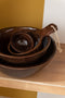 J-Line kom Mango - hout - bruin - small - 2 stuks