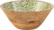 J-Line Kom Patroon Mango Hout Groen/Wit Large