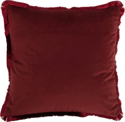 J-Line kussen Alpha Vierkant - polyester - rood