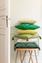 J-Line kussen Bloem - textiel - wit
