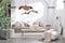 J-Line kussen Boog Vierkant - polyester - wit