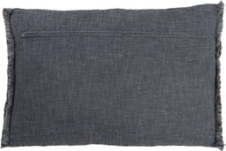 J-Line kussen Etnic Rechthoek - katoen - blauw/beige