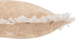 J-Line kussen Franje - polyester - beige