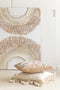 J-Line kussen Franjes - katoen - beige
