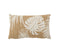 J-Line kussen Gevlochten Monstera Bladeren - polypropylene - naturel/wit