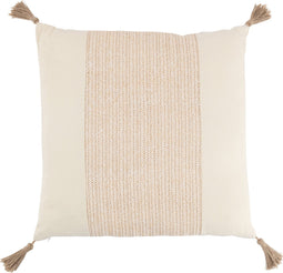 J-Line kussen Geweven Vierkant - polyester - beige