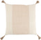J-Line kussen Geweven Vierkant - polyester - beige