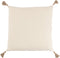J-Line kussen Geweven Vierkant - polyester - beige