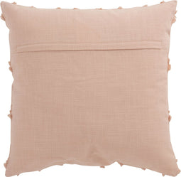 J-Line kussen Golvende Ruiten - katoen - lichtroze