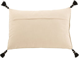 J-Line kussen Grafische Vormen Rechthoek - katoen - grijs