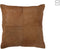J-Line kussen Koehaar - leder - donker camel