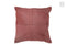 J-Line kussen Koehaar - leder - rood