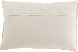 J-Line kussen Linea Macrame Rechthoek - katoen - gebroken wit