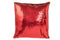 J-Line kussen omkeerbaar sequin - katoen/linnen - rood/goud