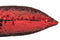 J-Line kussen omkeerbaar sequin - katoen/linnen - rood/goud