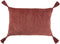 J-Line kussen Patroon Rechthoek - katoen - terracotta/rood