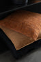 J-Line kussen Vierkant Klein - leder - cognac