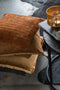 J-Line kussen Vierkant Klein - leder - cognac
