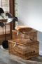 J-Line kussen Vierkant Klein - leder - cognac