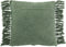 J-Line kussen Vierkant Ruit - katoen/polyester - donkergroen