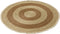 J-Line Kwastjesband mat - vloerkleed - jute - beige/bruin - large - woonaccessoires