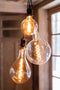 J-Line lamp Amber G200 Double Spiral E27 - LED lichtjes