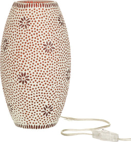 J-Line lamp Bram - glas - rood - medium