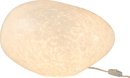 J-Line lamp Dany Vlekken Ovaal - glas - wit