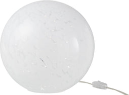 J-Line lamp Dany Vlekken Rond - glas - wit - large