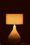 J-Line Lamp Emi Glas/Steen Wit Small