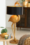 J-Line lamp Flamingo - polyresin - goud/zwart