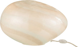 J-Line lamp Parel Ovaal - glas - wit